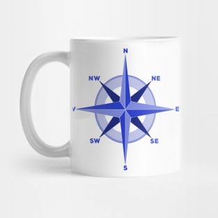 Cardinal Directions Compass Rose Mug